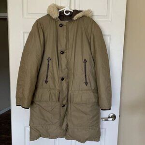 Peerless Garment Dew Line Water Fowl Down Duvet Winter Parka Coat Sz 40 Vintage